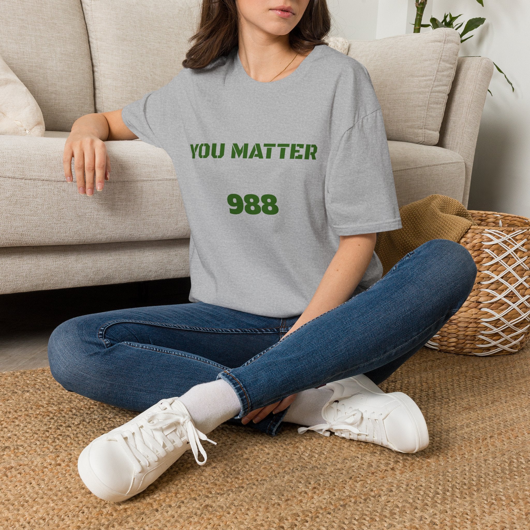 You Matter 988 T‑Shirt — Mental Health & Crisis Hotline Awareness Tee