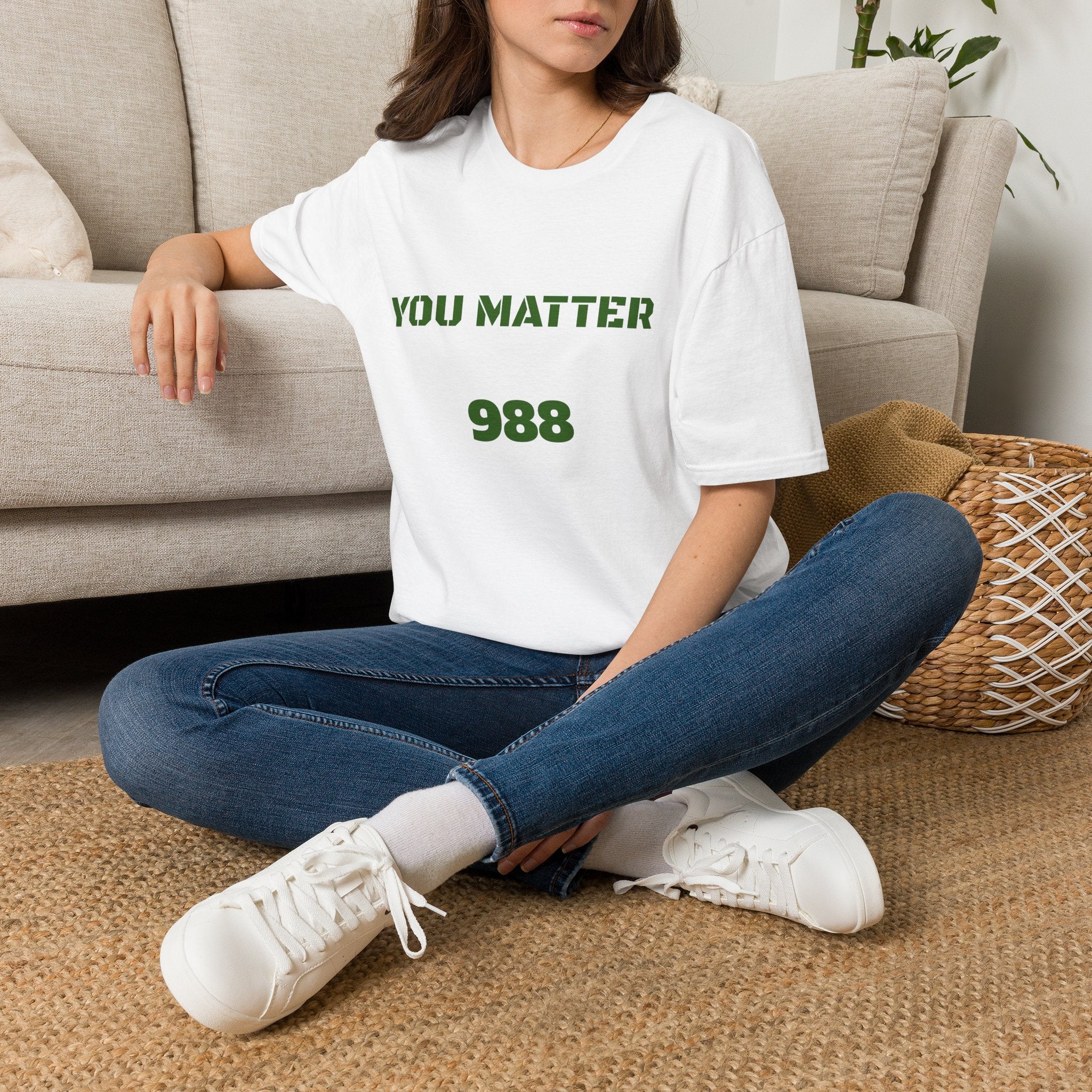 You Matter 988 T‑Shirt — Mental Health & Crisis Hotline Awareness Tee