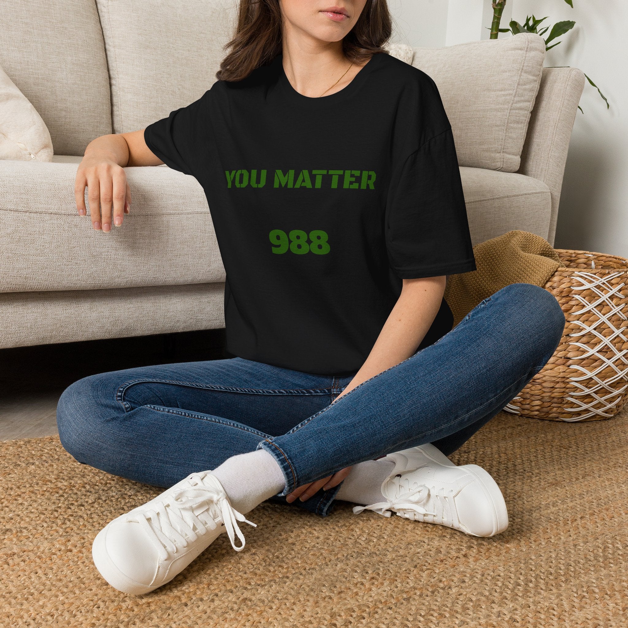You Matter 988 T‑Shirt — Mental Health & Crisis Hotline Awareness Tee