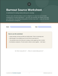 Burnout Source Worksheet — Free 13-Page Digital Assessment