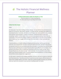 Financial Wellness Planner